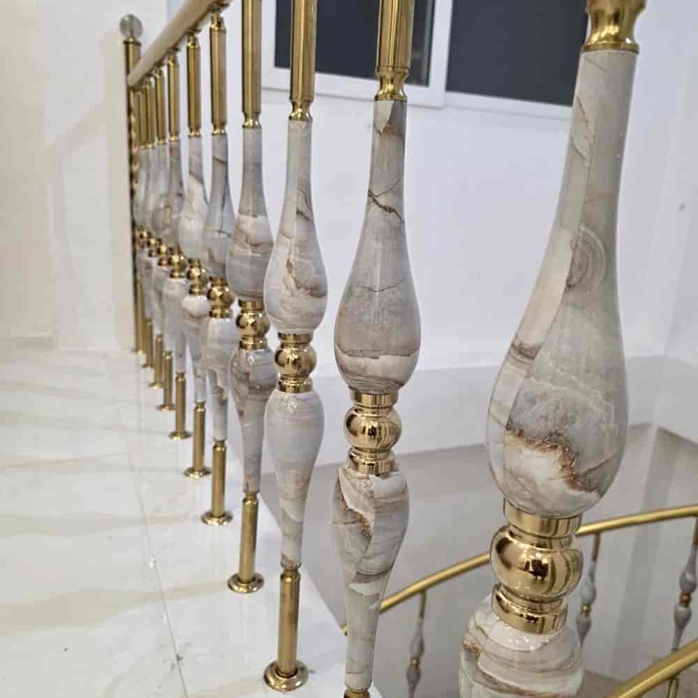 نرده اشکی طرح سنگ سفید
